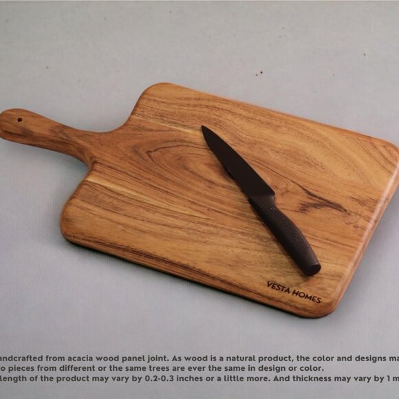 Wooden Cutting Board/Chopping, Serving Board, Platter for Vegetables, Fruits, Ch - Picture 4 of 6